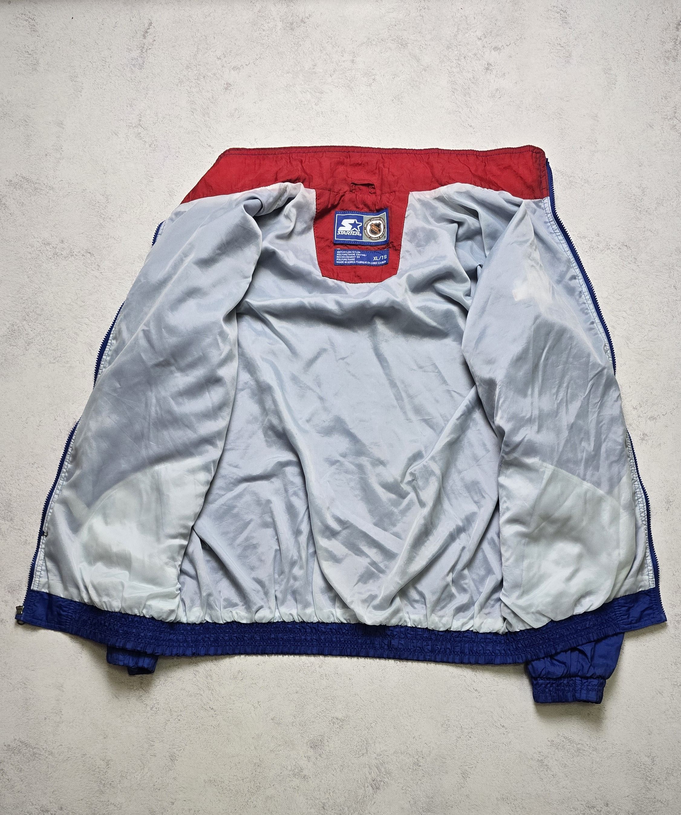 Starter Starter Quebec Nordiques Jacket 90s Vintage Blue Windbreaker Size US XL / EU 56 / 4 - 16 Thumbnail