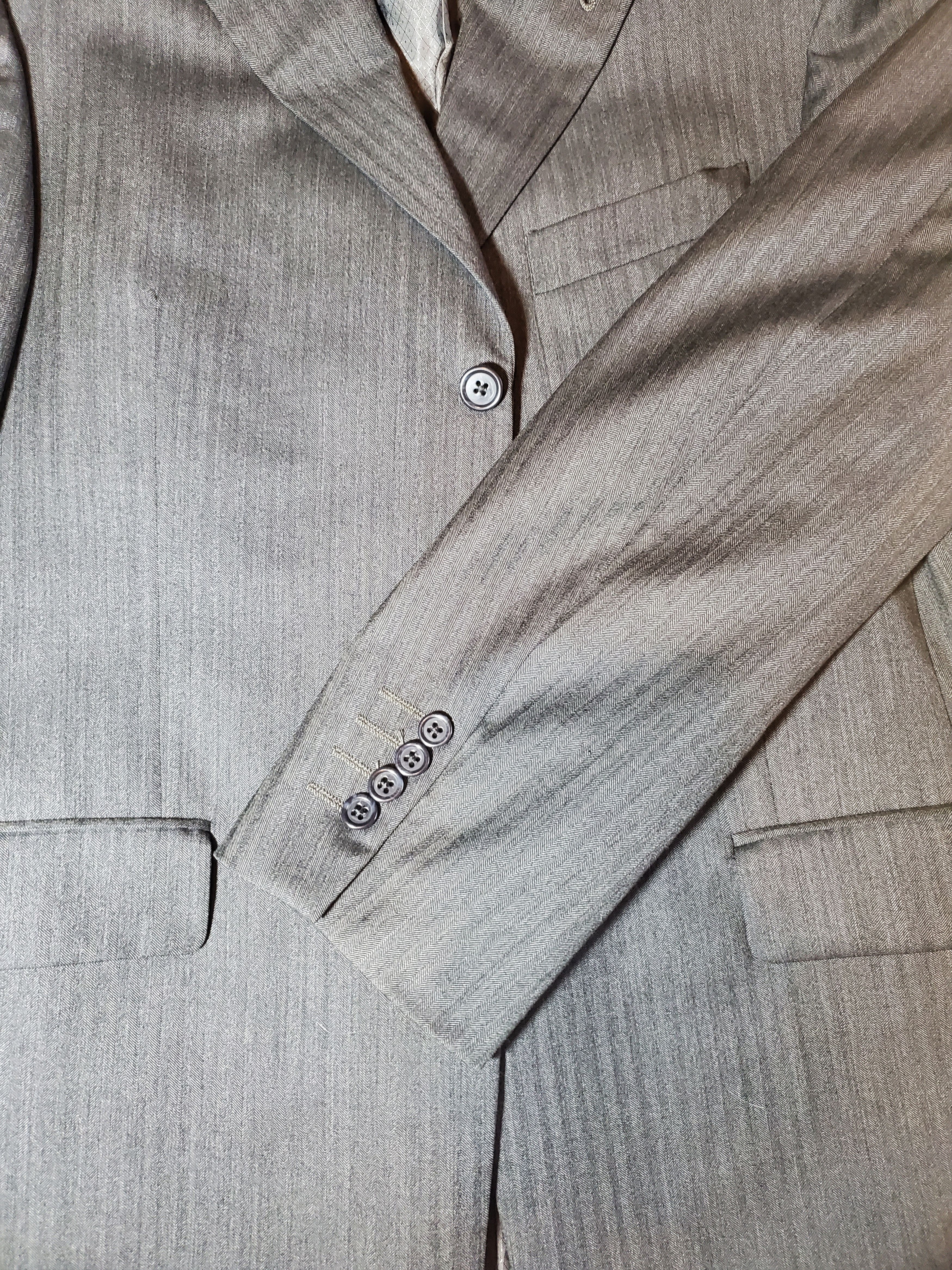 Stafford Classic Stafford 100% Wool Suit, Dark Gray - 38R / 30x32 Size 38R - 9 Thumbnail