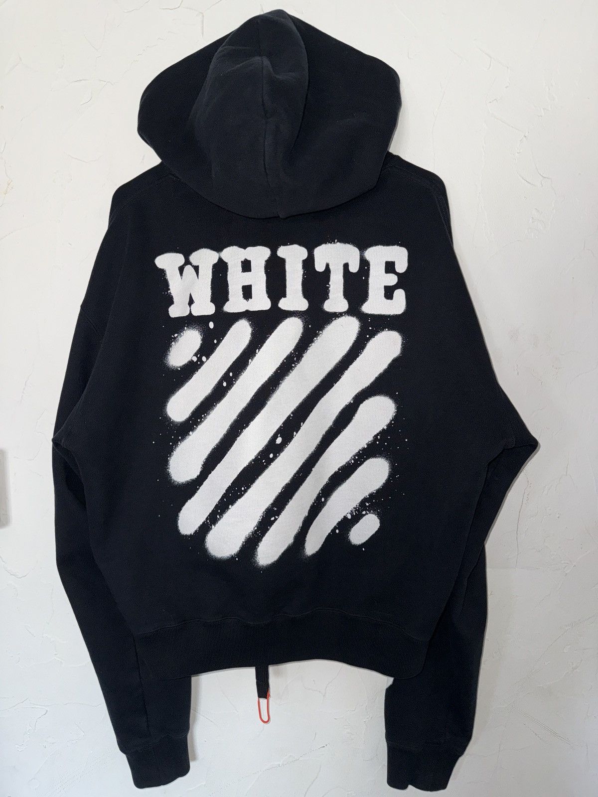 Off-White Off-White Black Incomplete Spray Hoodie Size US S / EU 44-46 / 1 - 2 Thumbnail