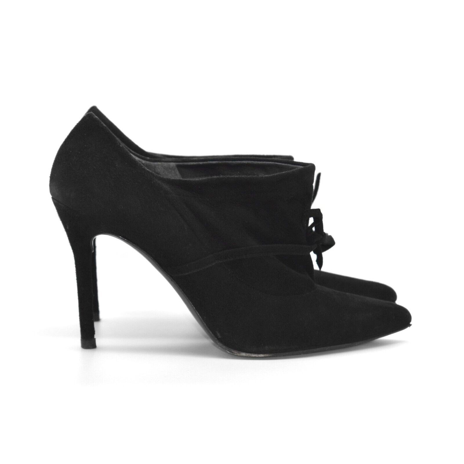 Stuart Weitzman STUART WEITZMAN Aokhi Black Suede Bootie Pump Heels Sz 8.5 M Size US 8.5 / IT 38.5 - 4 Thumbnail