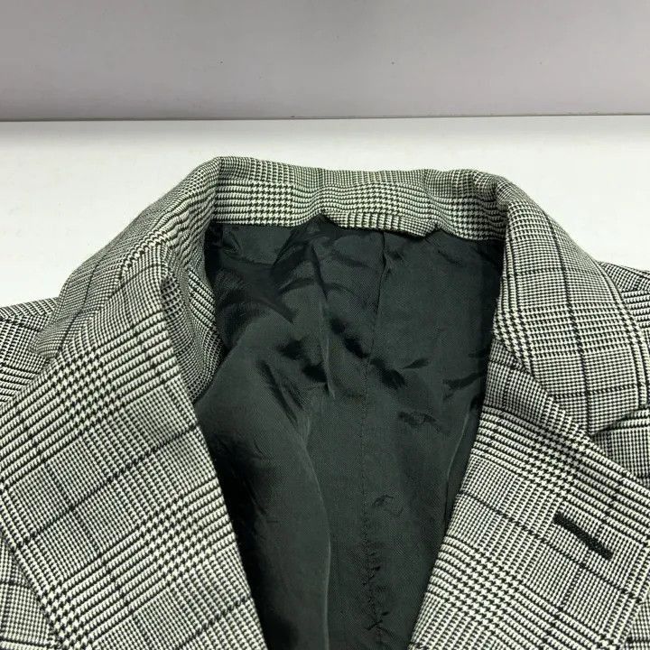 Balenciaga Balenciaga Checkered Single-Button Long Sleeve Blazer 0079- Size US S / EU 44-46 / 1 - 8 Thumbnail