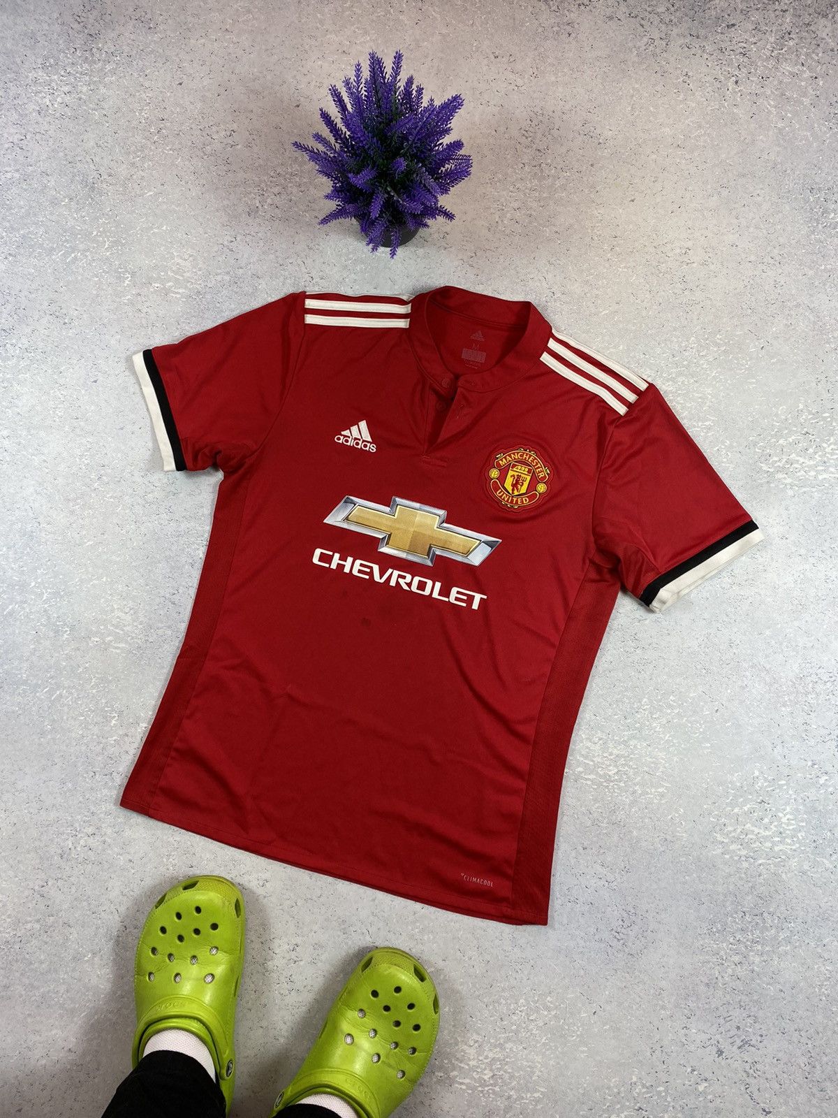 Adidas Adidas Manchester United Chevrolet Soccer Jersey 2017 Size US M / EU 48-50 / 2 - 1 Thumbnail