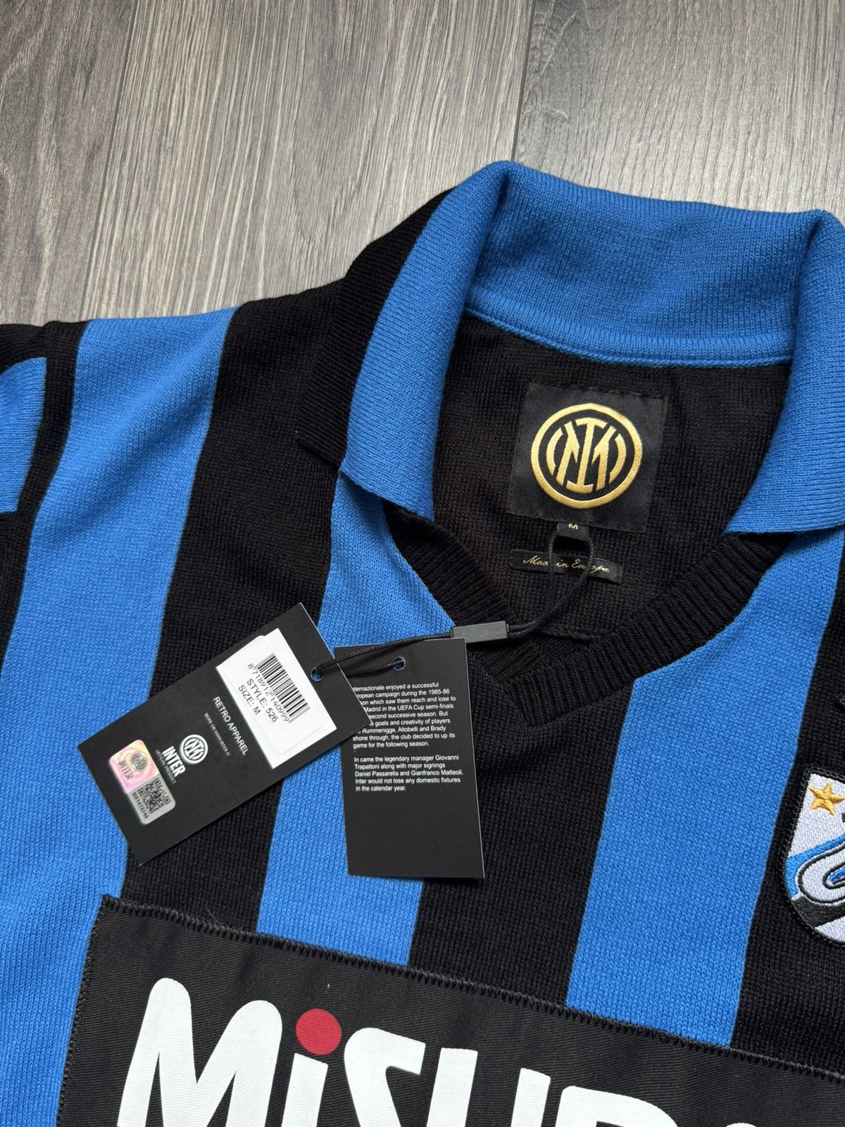 Vintage Inter Milan Home football shirt Soccer Jersey Replica Size US M / EU 48-50 / 2 - 4 Thumbnail