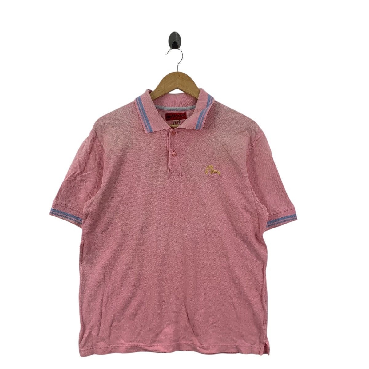 Evisu EVISU YAMANE Craft With Pride Distress Trashed Polo Tee Size US M / EU 48-50 / 2 - 3 Thumbnail