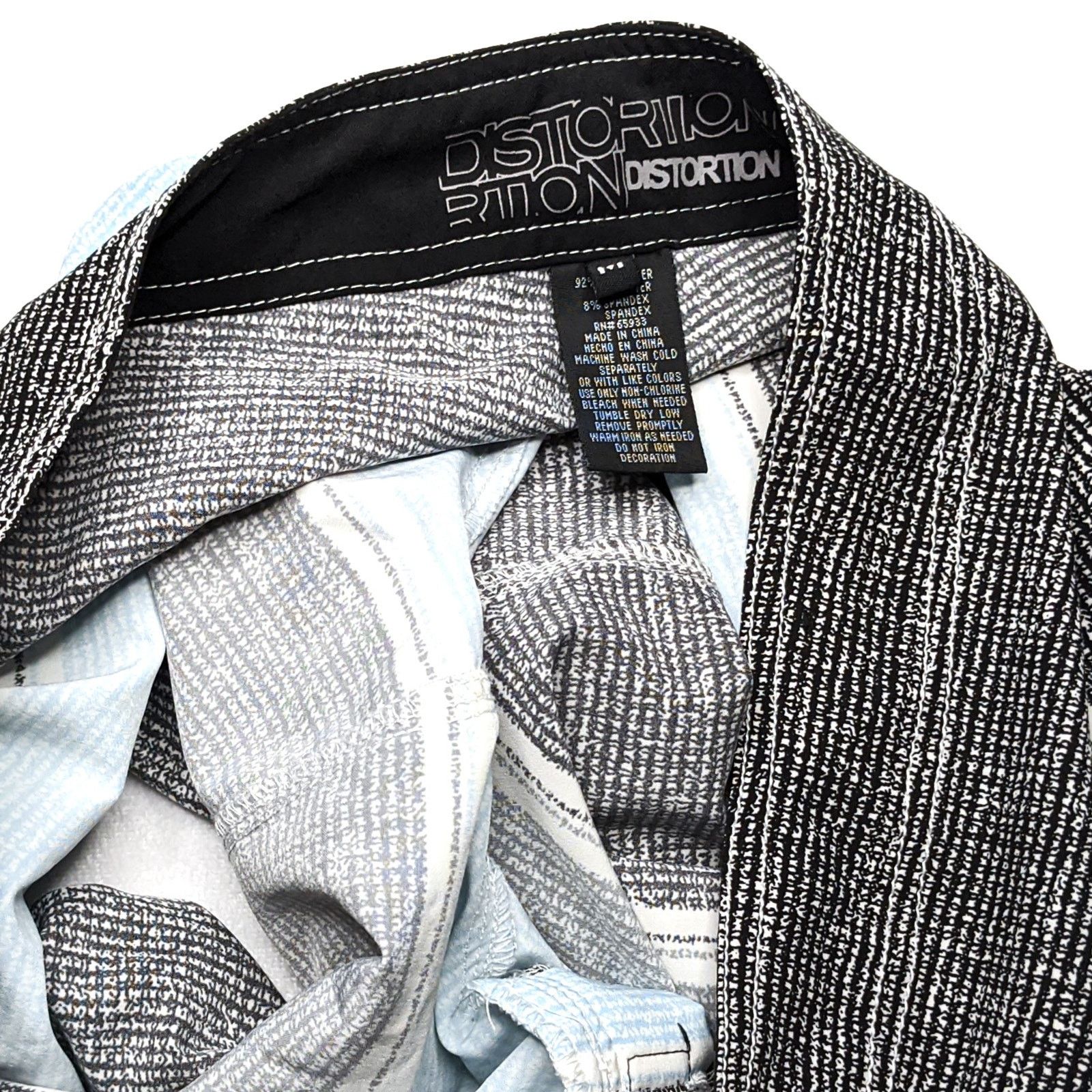 Other Distortion Men's Board Shorts Medium Gray Blue Swim Trunks Size US 34 / EU 50 - 4 Thumbnail