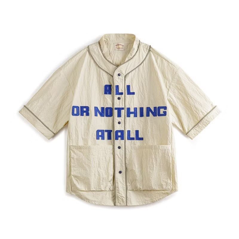 Japanese Brand × PPFM 💥Wrinkles baseball American retro shirt Size US M / EU 48-50 / 2 - 4 Thumbnail