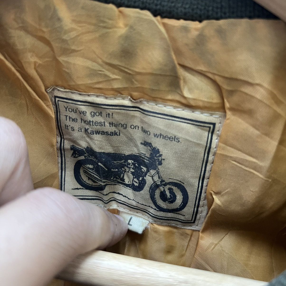 Vintage Vintage Kawasaki Military Style Bomber Jacket Racing Size US L / EU 52-54 / 3 - 4 Thumbnail