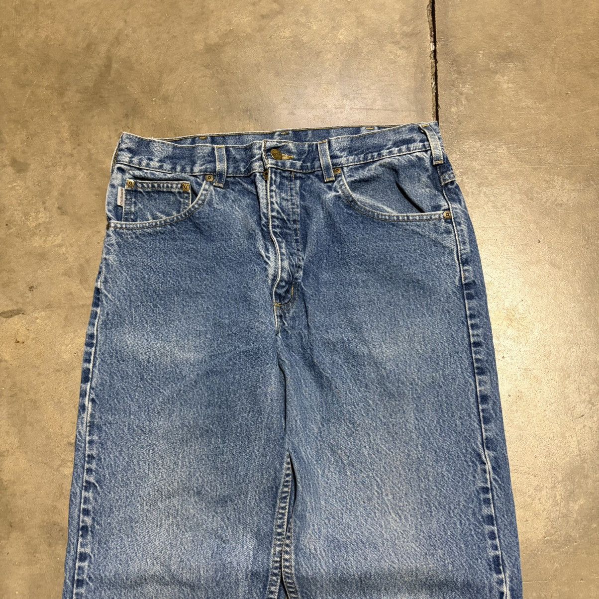 Carhartt Vintage Carhartt Relaxed Fit Denim Jeans Faded Washed Work Size US 33 - 3 Thumbnail