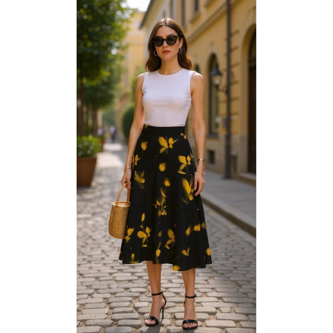 Proenza Schouler Proenza Schouler Floral Print Midi Skirt -Size S Size 27" / US 4 / IT 40 - 2 Thumbnail