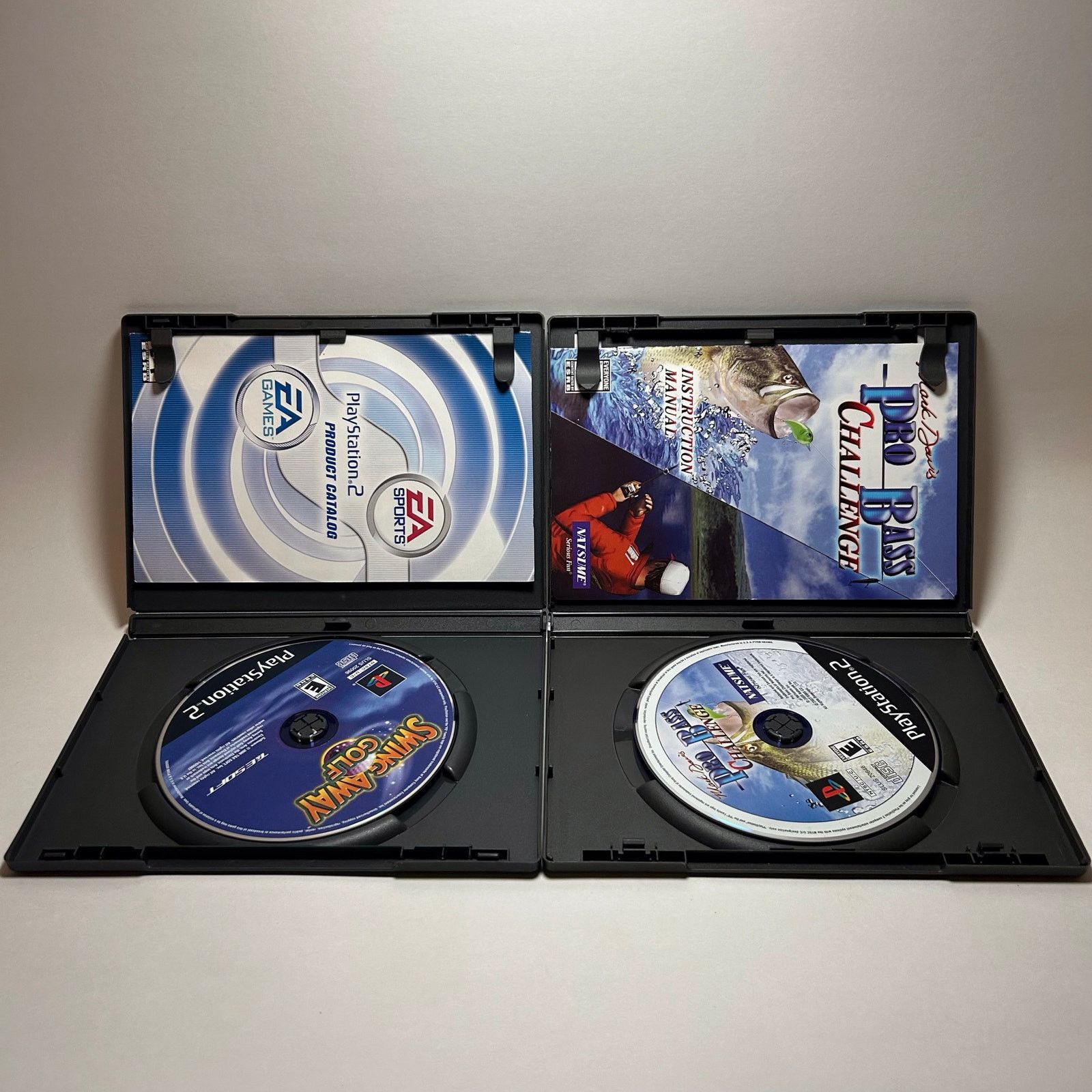 Sony Swing Away Golf + MarkDavis Pro Bass Challenge CIB Lot 2-PS2 Size 26 - 2 Thumbnail