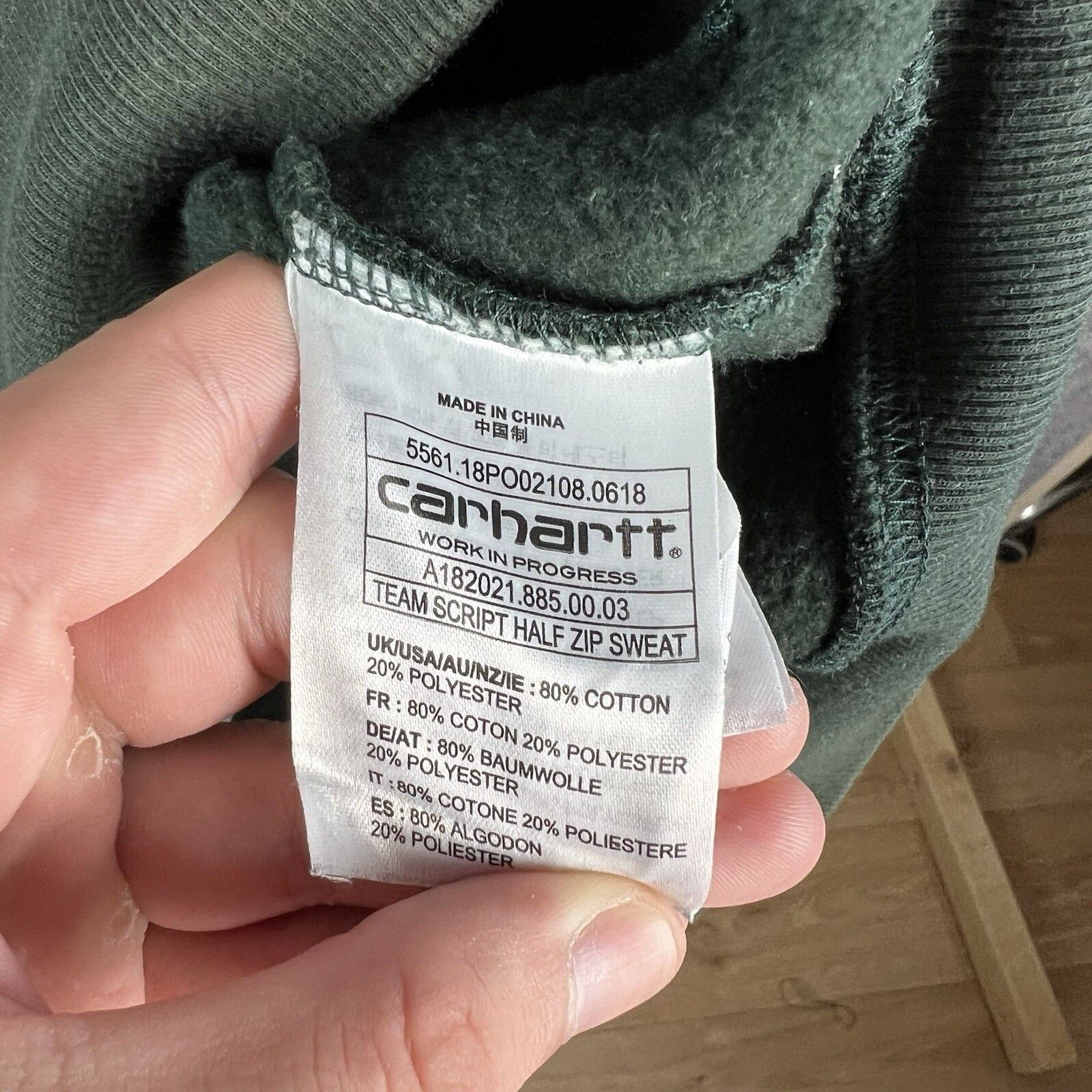 Carhartt Carhartt 1/3 Zip Sweatshirt Men's Size L Long Sleeve Size US L / EU 52-54 / 3 - 3 Thumbnail
