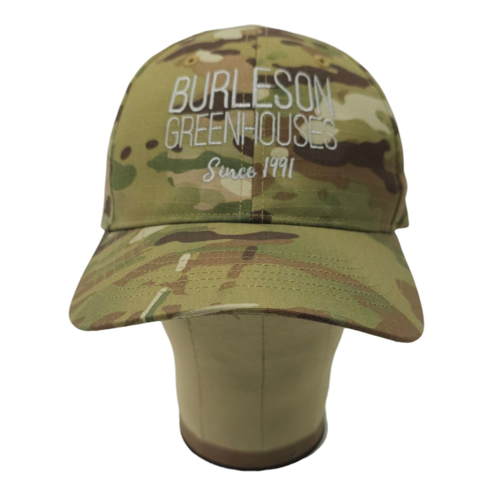 Richardson Burleson Greenhouses Camo Strapback Cap Hat Trucker Baseball Size ONE SIZE - 13 Thumbnail