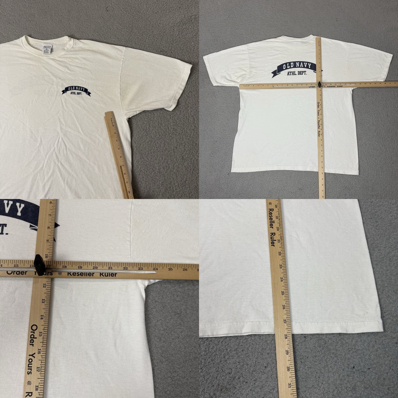 Old Navy VINTAGE Old Navy T Shirt Adult L White Logo USA Made Graphic Mens Shirt Size US L / EU 52-54 / 3 - 8 Thumbnail