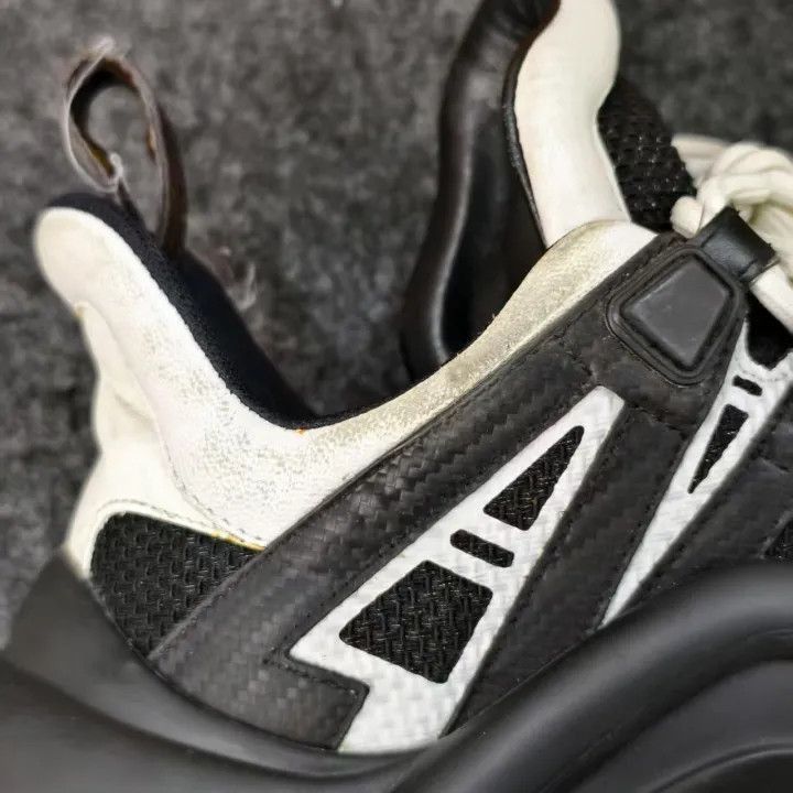 Louis Vuitton Louis Vuitton Archlight Black and White Sneakers -2508 Size US 6 / IT 36 - 2 Thumbnail