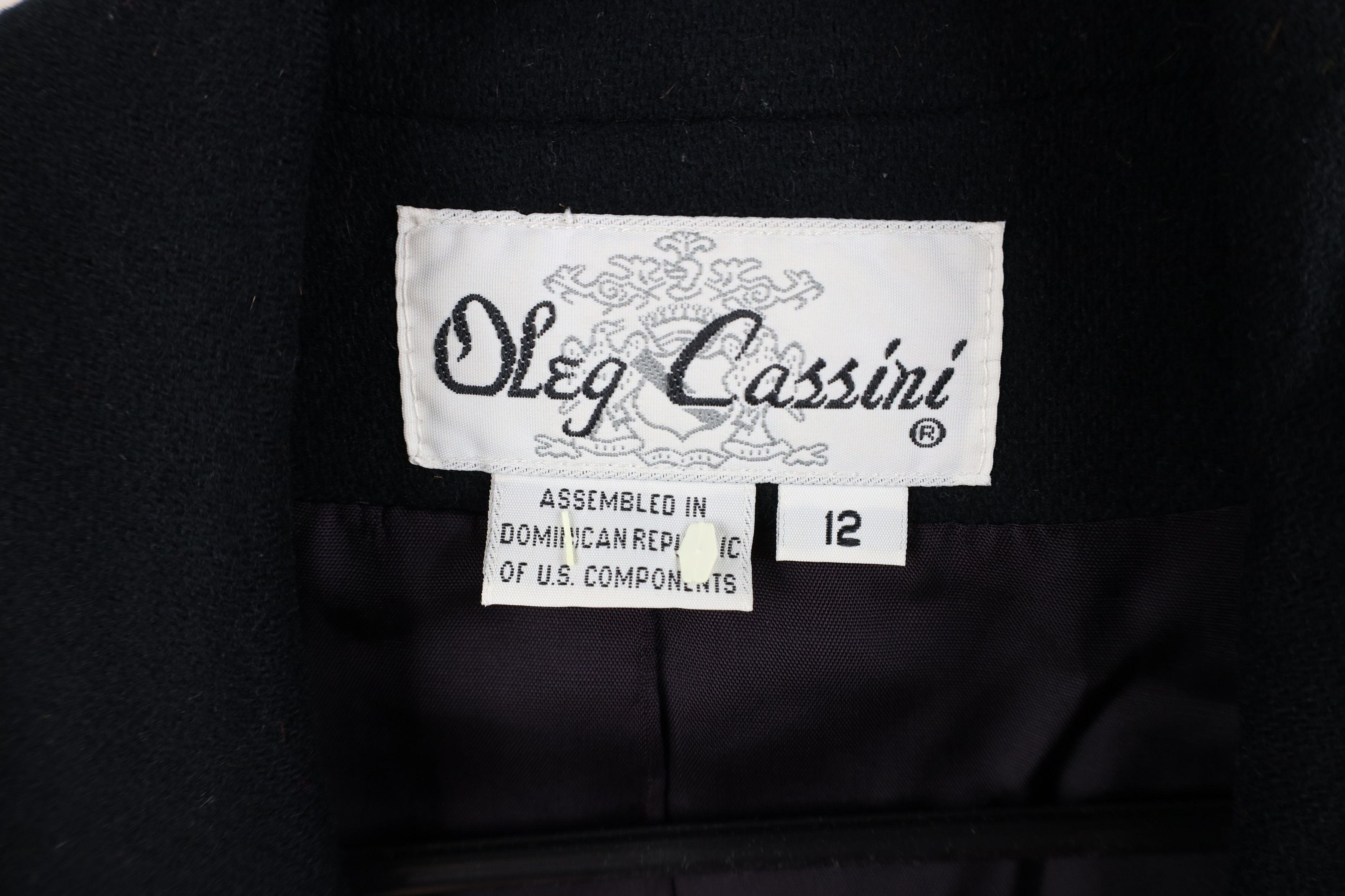 Vintage Vintage 80s 90s Oleg Cassini Block Blazer Suit Coat Jacket Size XL / US 12-14 / IT 48-50 - 10 Thumbnail