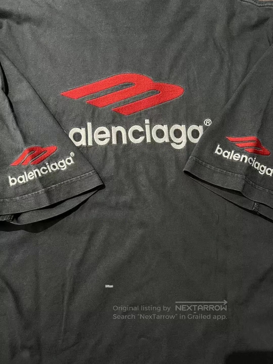 Louis Vuitton Balenciaga Red Logo Short Sleeve Tee. Size US XL / EU 56 / 4 - 5 Thumbnail