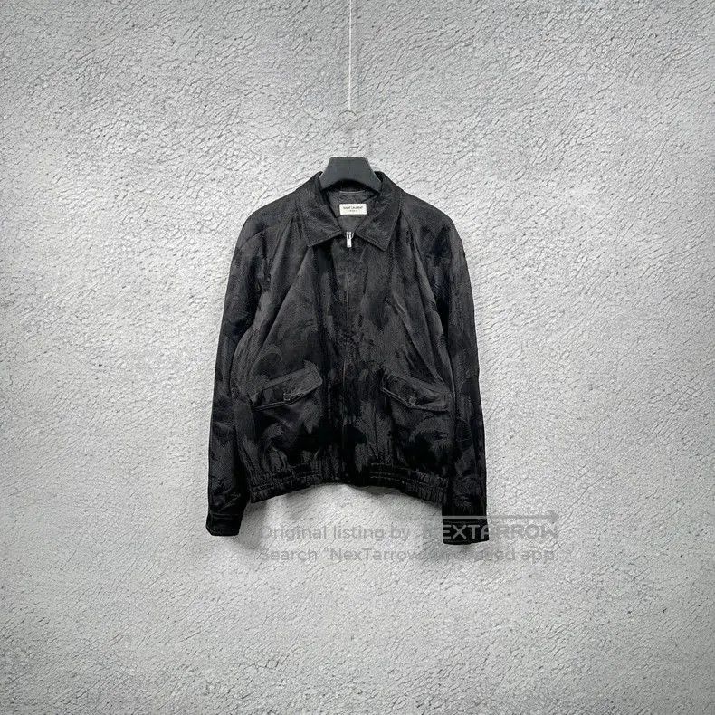 Saint Laurent Paris Saint Laurent Silk Coconut Tree Pattern Jacket Coat. Size US XL / EU 56 / 4 - 1 Thumbnail