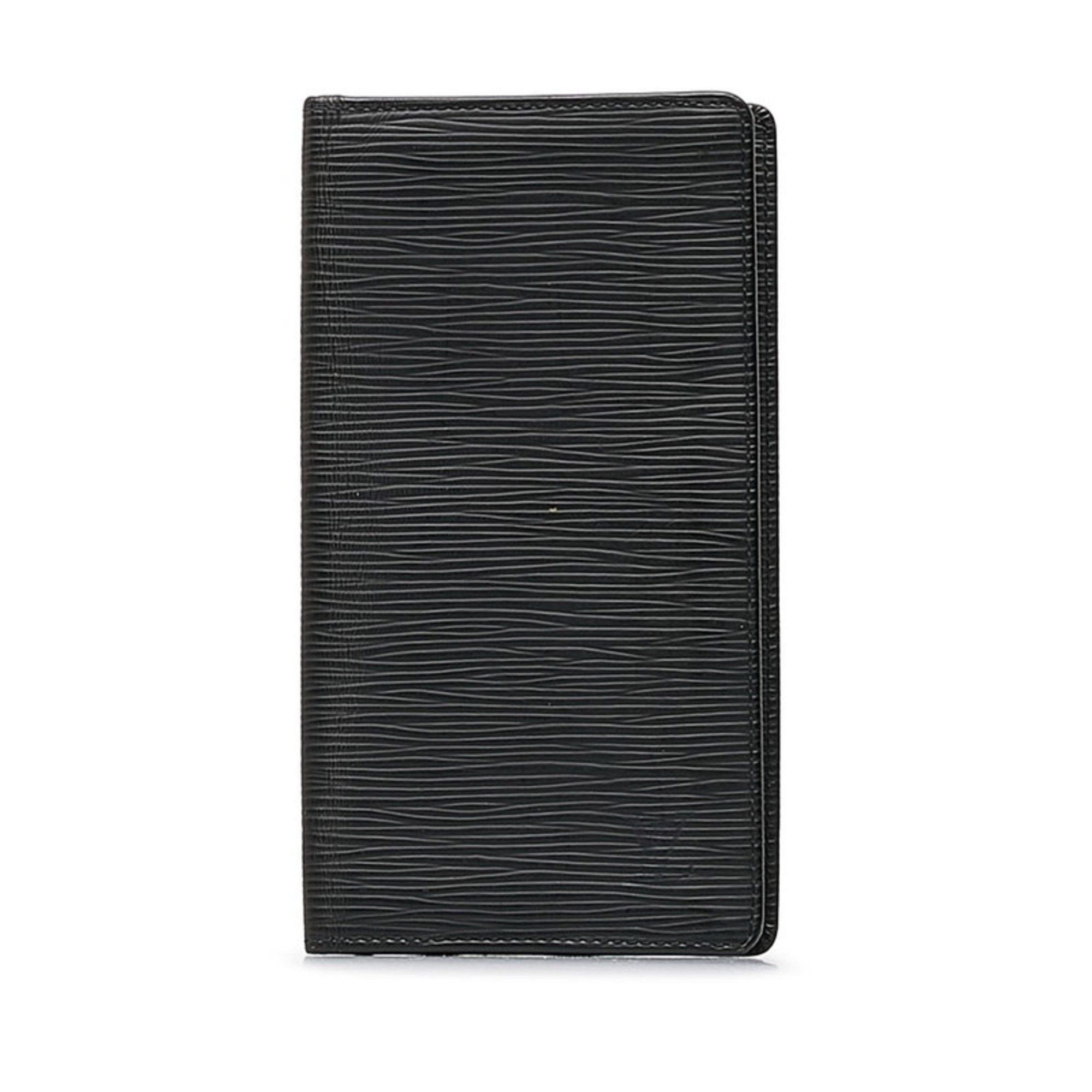 image of Louis Vuitton Epi Portocart Credit Long Wallet M63212 Noir Black Leather Ladies Louis Vuitton, Wome