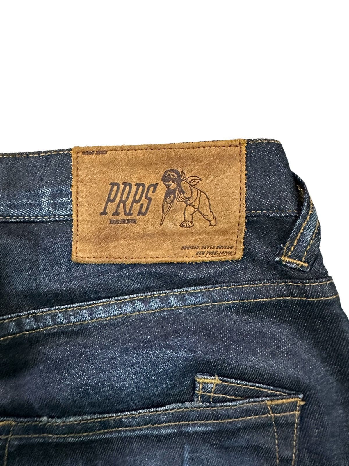 Prps PRPS BLUE DENIM WAX JEANS Size US 26 / EU 42 - 12 Thumbnail