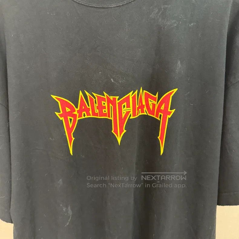 Balenciaga Balenciaga Lightning Letter Pattern Round Neck Short Sleev Size US S / EU 44-46 / 1 - 5 Thumbnail