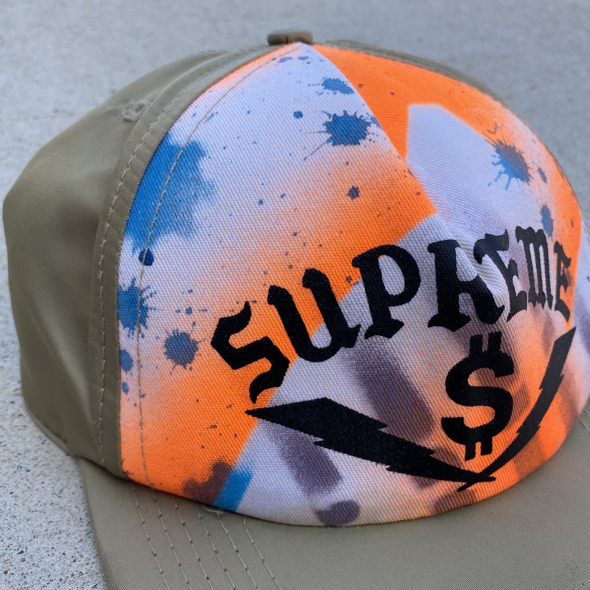 Supreme Vintage Supreme Rammellzee Satin Hat Beige Tan Snapback 2005 Size ONE SIZE - 3 Thumbnail