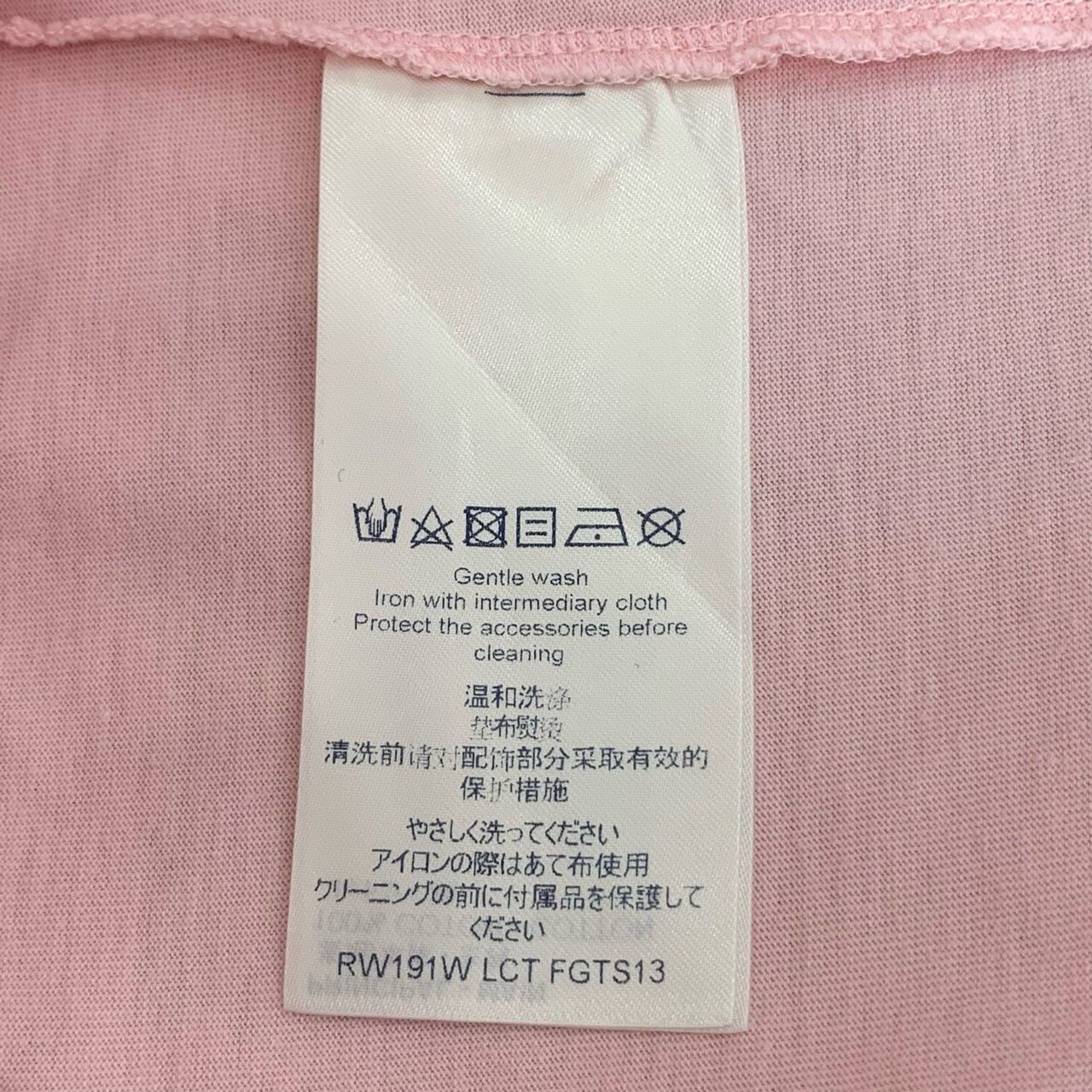 Louis Vuitton Louis Vuitton Pink Cotton T-Shirt With Chain Detail & Logo D Size M / US 6-8 / IT 42-44 - 8 Thumbnail