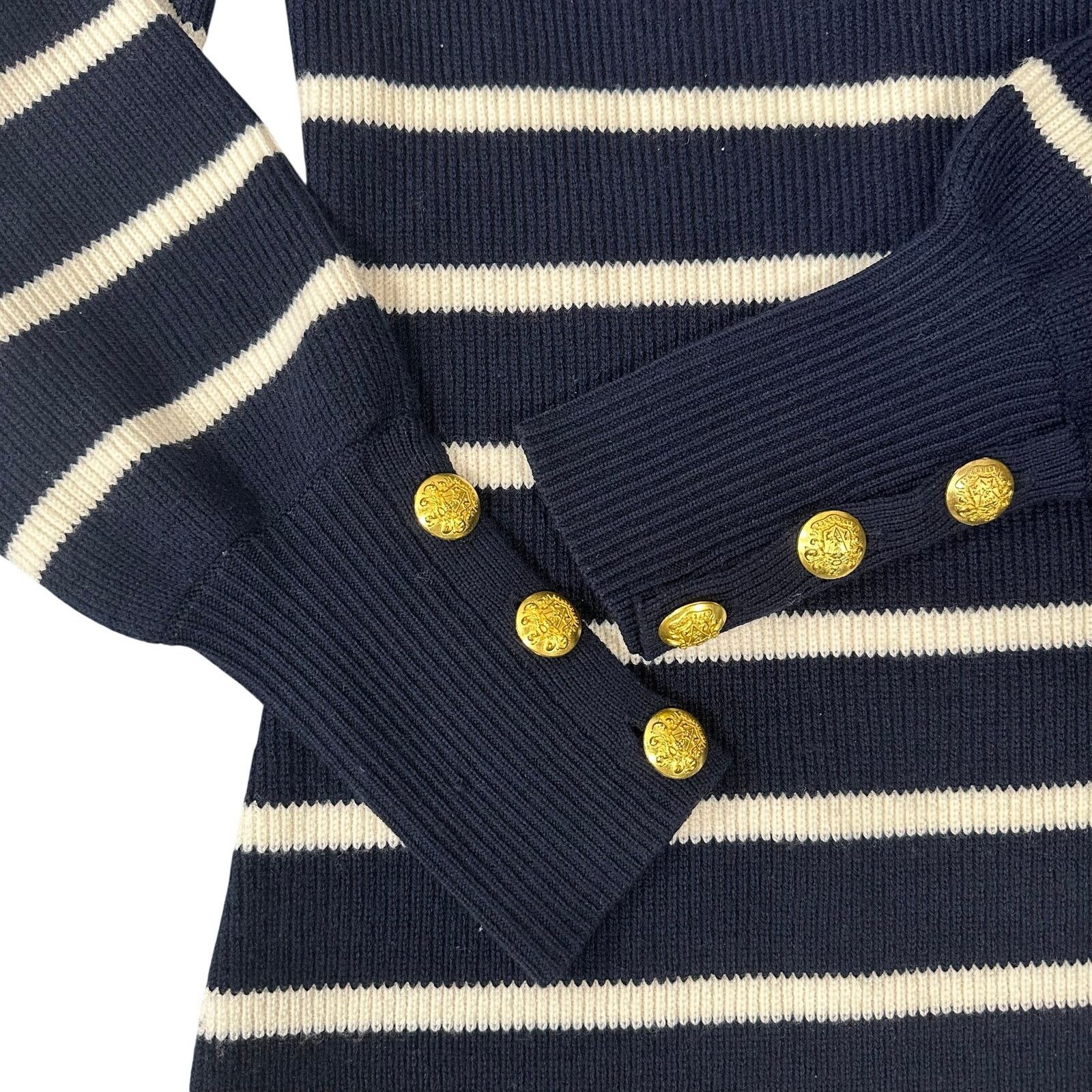 INTERMIX Intermix Nimah Striped Merino Wool Sweater Dress Size XS / US 0-2 / IT 36-38 - 7 Thumbnail