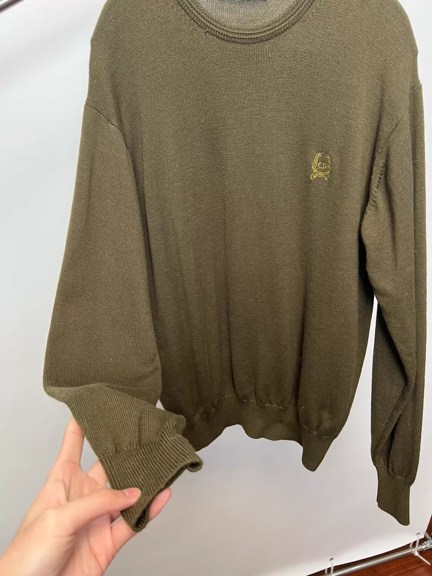 Christian Dior Monsieur Dior Sporty Wheat Spike Embroidered Knit Sweater Size US L / EU 52-54 / 3 - 5 Thumbnail