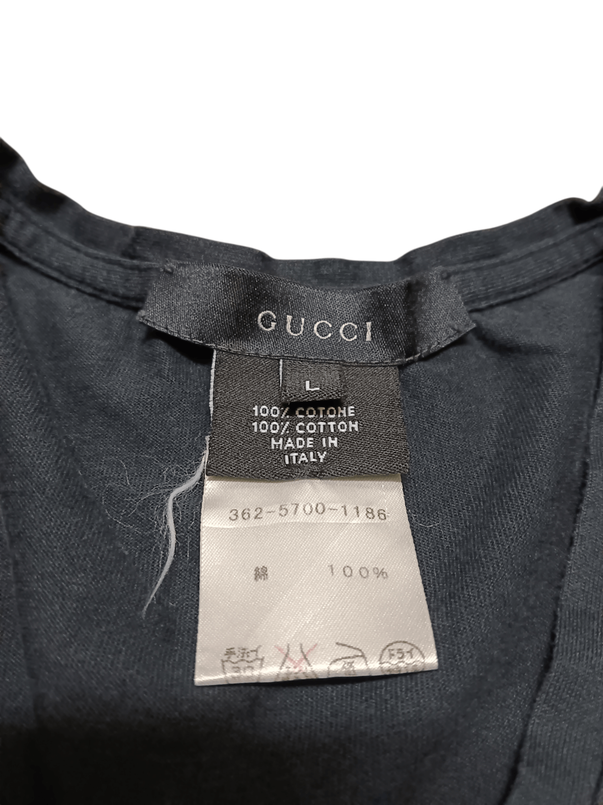 Gucci Gucci Plain Long Sleeves V Neck T-shirt Size L / US 10 / IT 46 - 4 Thumbnail