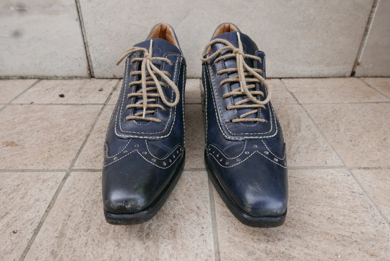 image of Angelo Galasso Billionaire Shoes in Blue, Men's (Size 7)