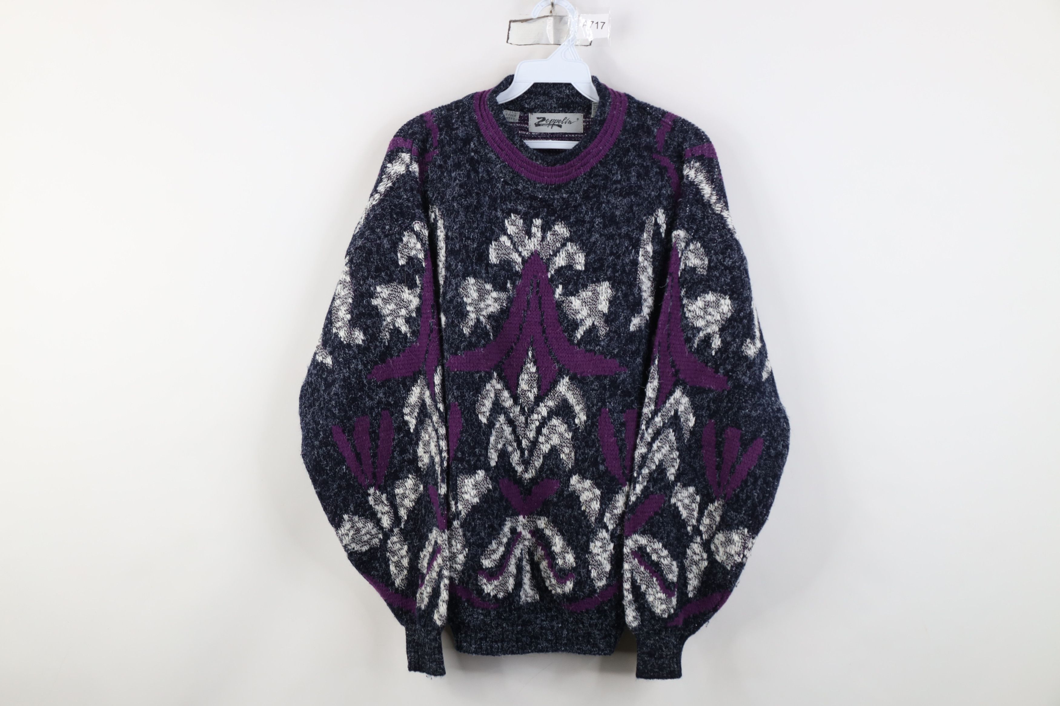 Vintage Vintage 90s Coogi Style Abstract Geometric Knit Sweater Size US M / EU 48-50 / 2 - 1 Thumbnail