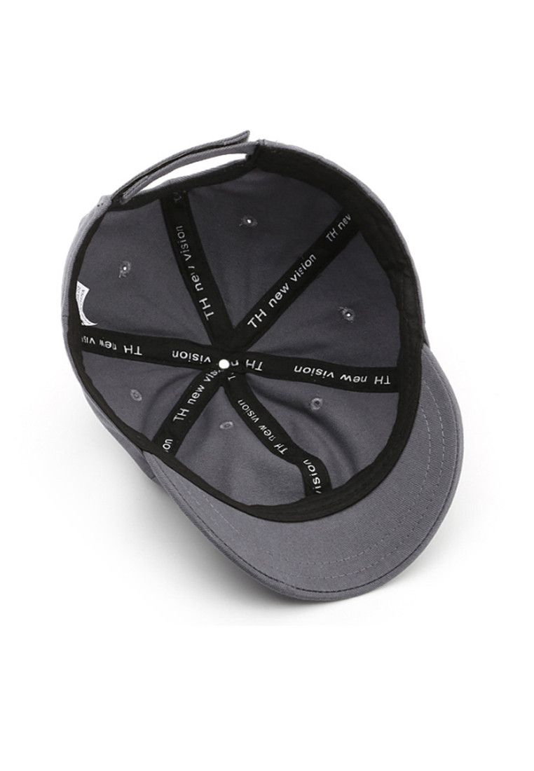 Other Grey Korean Style Short Brim Baseball Cap Size ONE SIZE - 6 Thumbnail