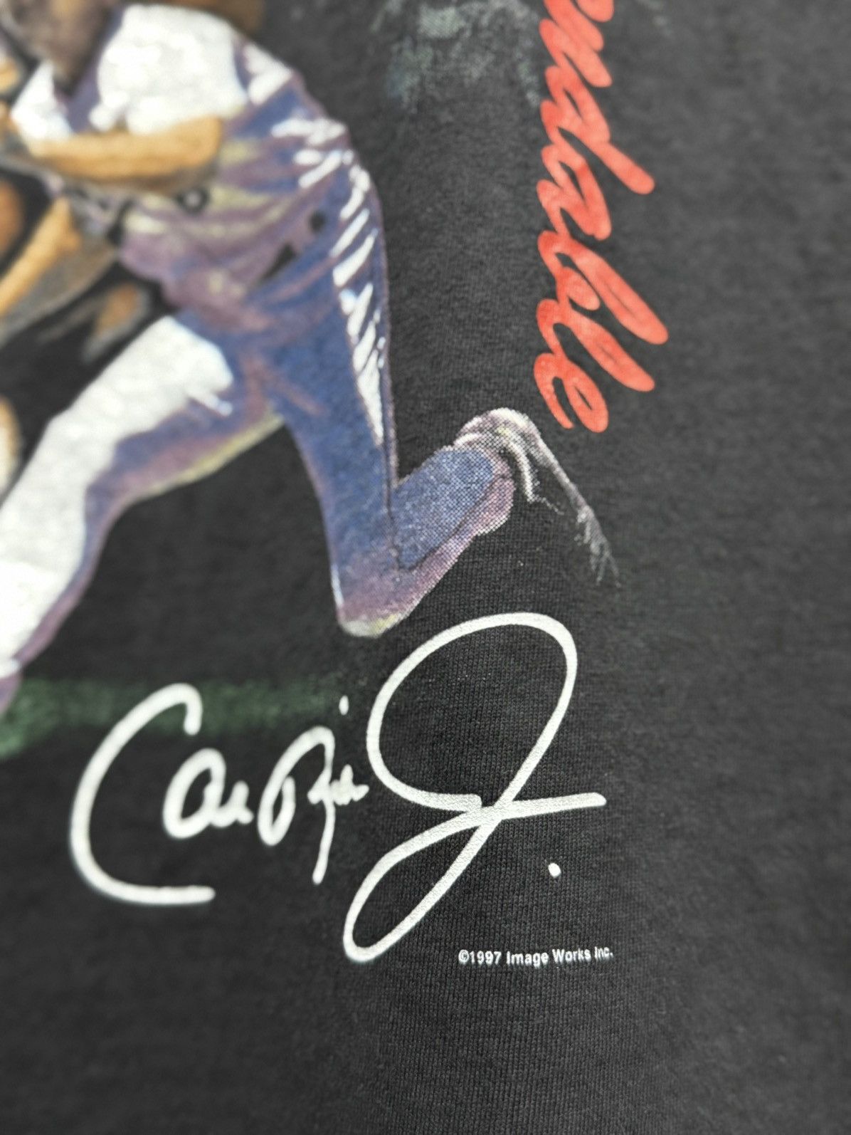 MLB Vintage 90s Cal Ripken Jr MLB Oversize Tee Size US XL / EU 56 / 4 - 6 Thumbnail