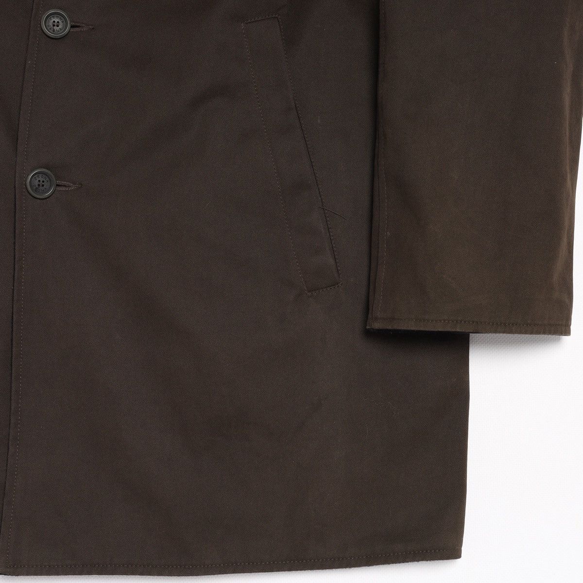 Ermenegildo Zegna Ermenegildo Zegna Reversible Wool Navy Cotton Brown Coat Size US M / EU 48-50 / 2 - 15 Thumbnail