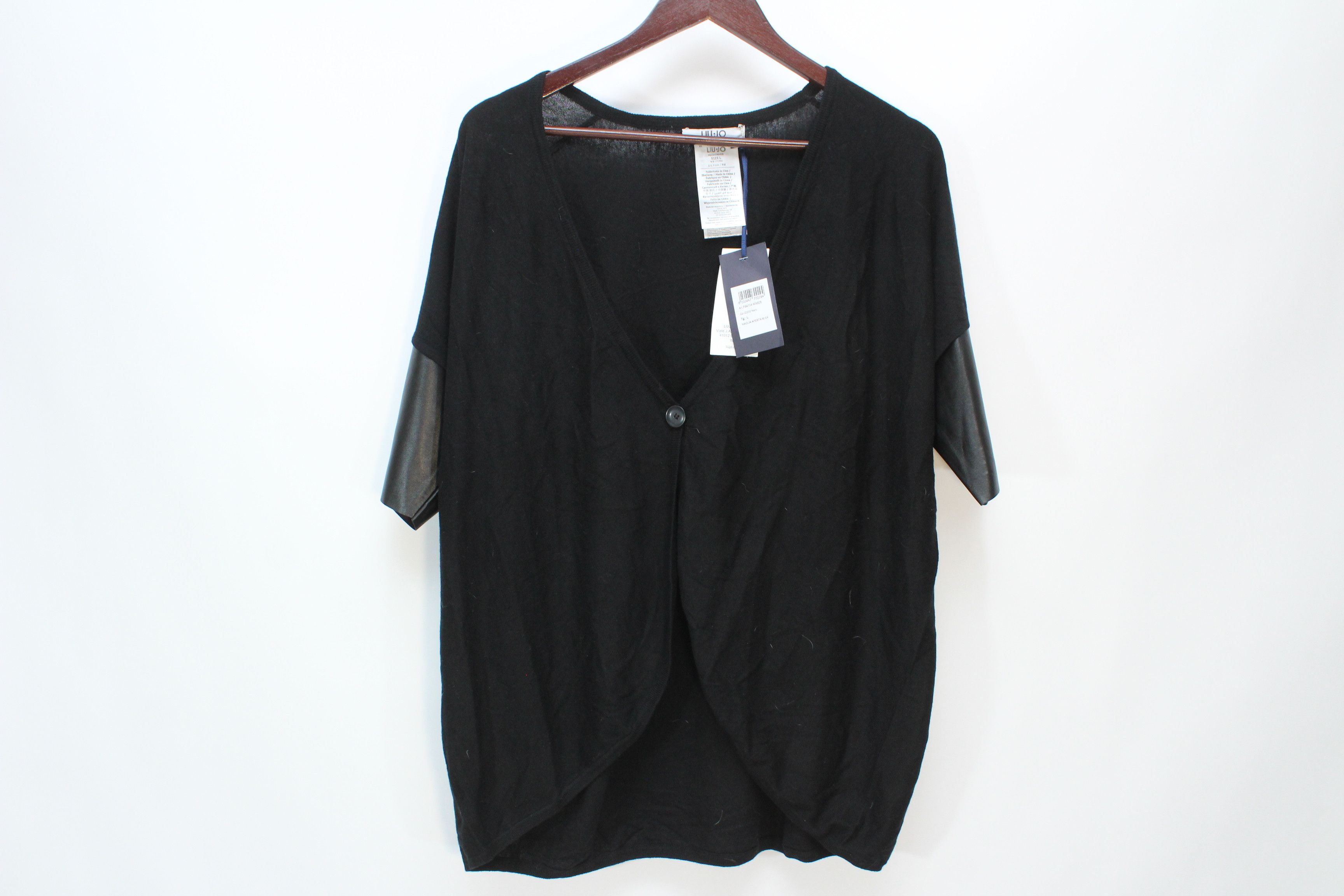 Liu Jo Liu Jo Blouse Sweater Leather Womens Size L Hype Rare Size L / US 10 / IT 46 - 1 Thumbnail