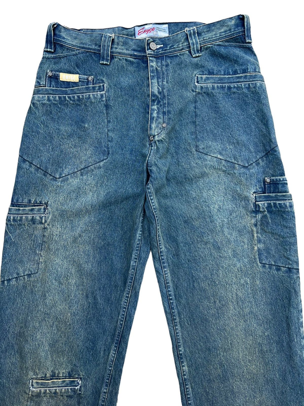Enyce Enyce Y2K Multipocket Wide Baggy Denim Jeans 34x34 Size US 34 / EU 50 - 4 Thumbnail