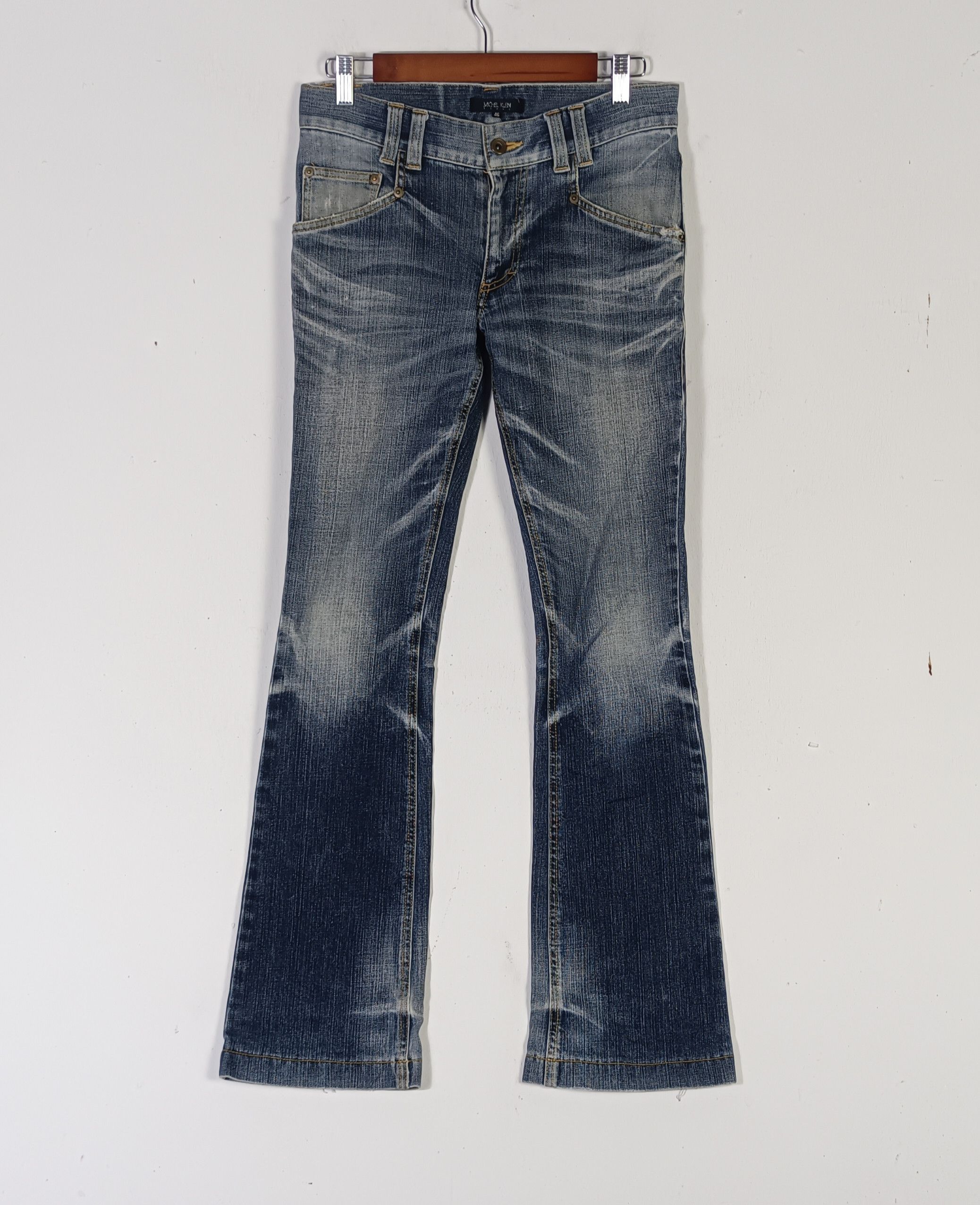 If Six Was Nine × Le Grande Bleu (L.G.B.) × Michel Klein MICHEAL KLEIN HOMME FLARE JEANS Size US 31 - 1 Thumbnail