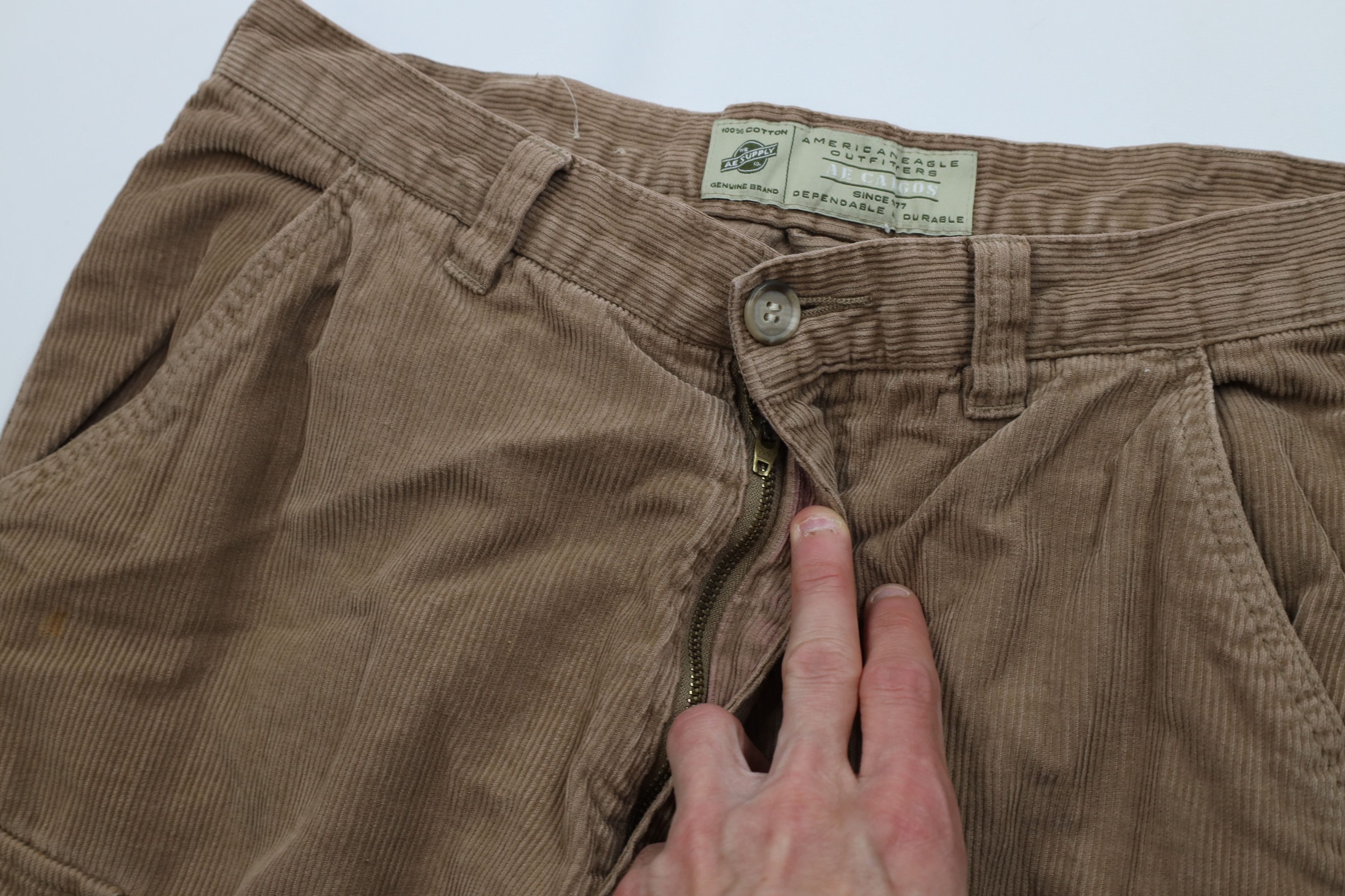 American Eagle Outfitters Vintage 90s Y2K American Eagle Outfitters Corduroy Pants Size US 32 / EU 48 - 9 Thumbnail