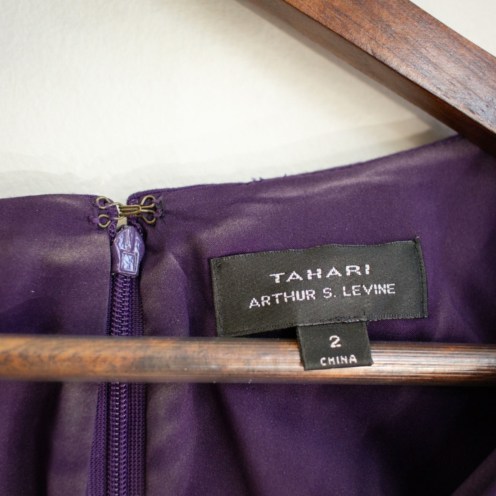 Elie Tahari Tahari Arthur S. Levine Purple Cocktail Dress Size 2 Size XS / US 0-2 / IT 36-38 - 7 Thumbnail
