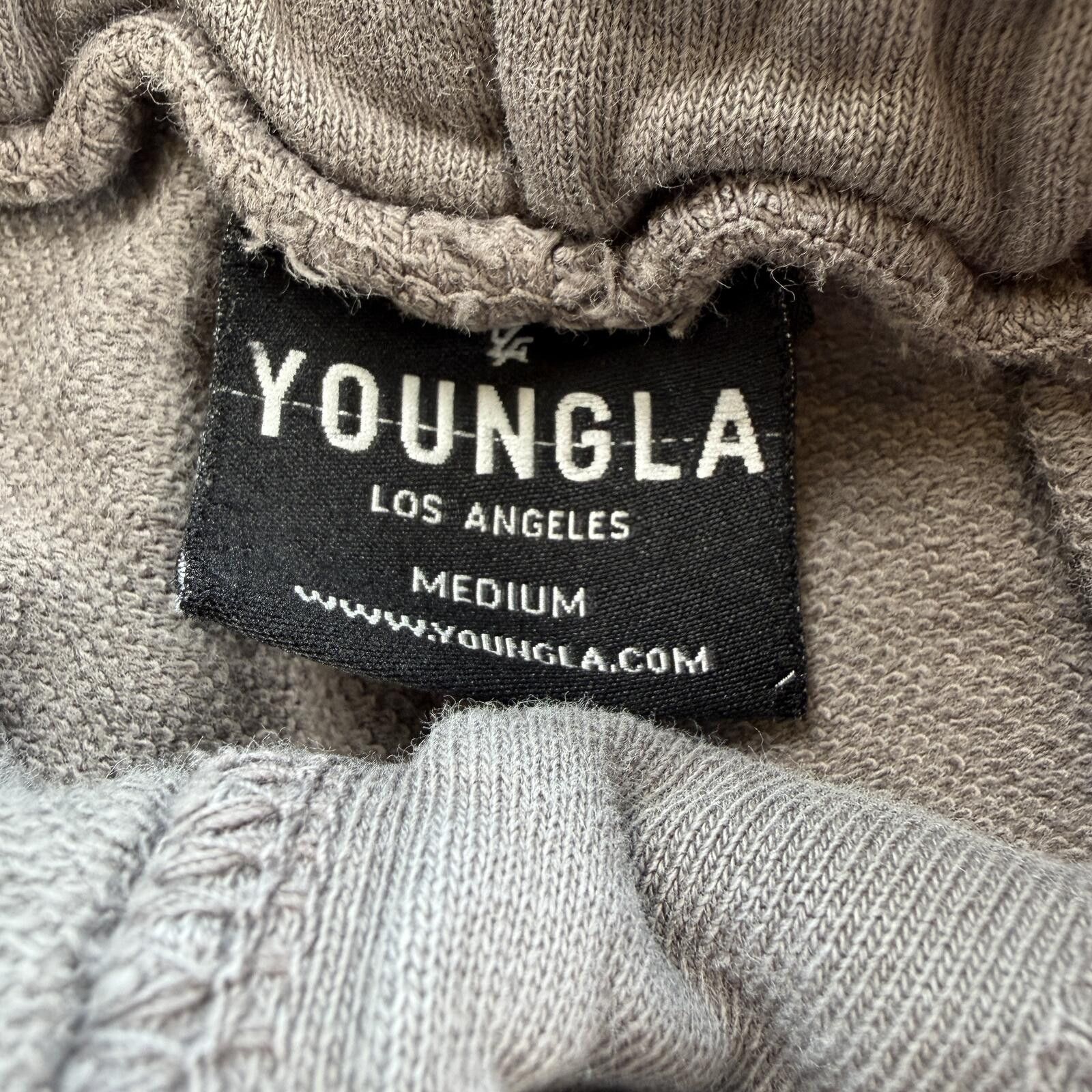 YoungLA YoungLA Womens M Gray Sweat Shorts Gym Lounge Bodybuilding Size 32" / US 10 / IT 46 - 4 Thumbnail