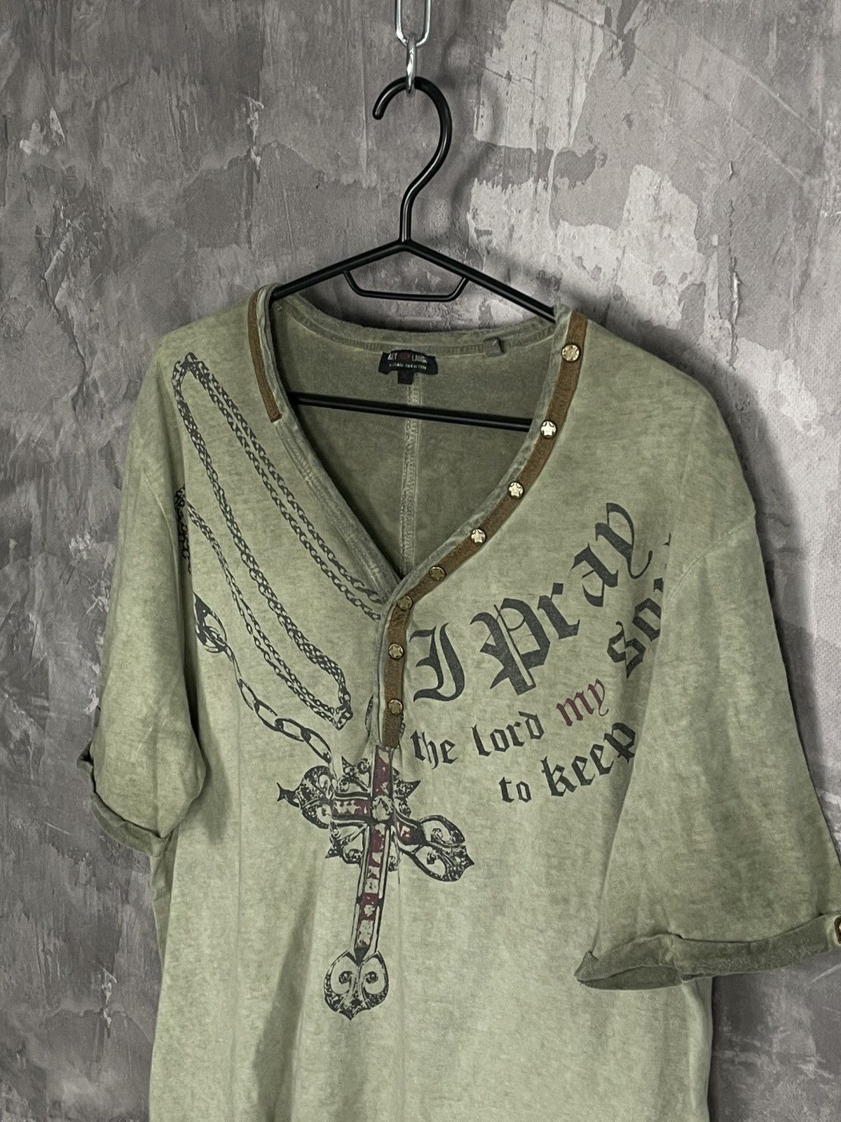 If Six Was Nine × Japanese Brand Vintage Military Vibe Grunge Studded Japanese T shirt Size US XL / EU 56 / 4 - 7 Thumbnail