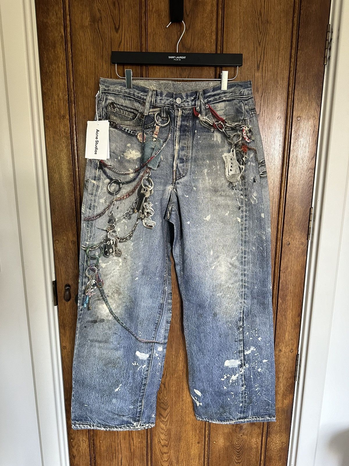 Acne Studios SS24 Acne studios loose fit rope chain jeans 48 Size US 32 / EU 48 - 1 Thumbnail
