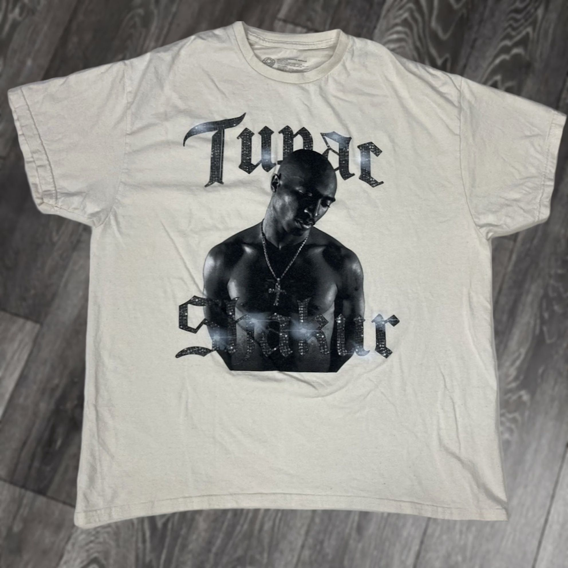 Vintage VINTAGE Cross Colours Tupac Shakur Retro Graphic T-shirt Men XL Ivory Music Size US M / EU 48-50 / 2 - 1 Thumbnail
