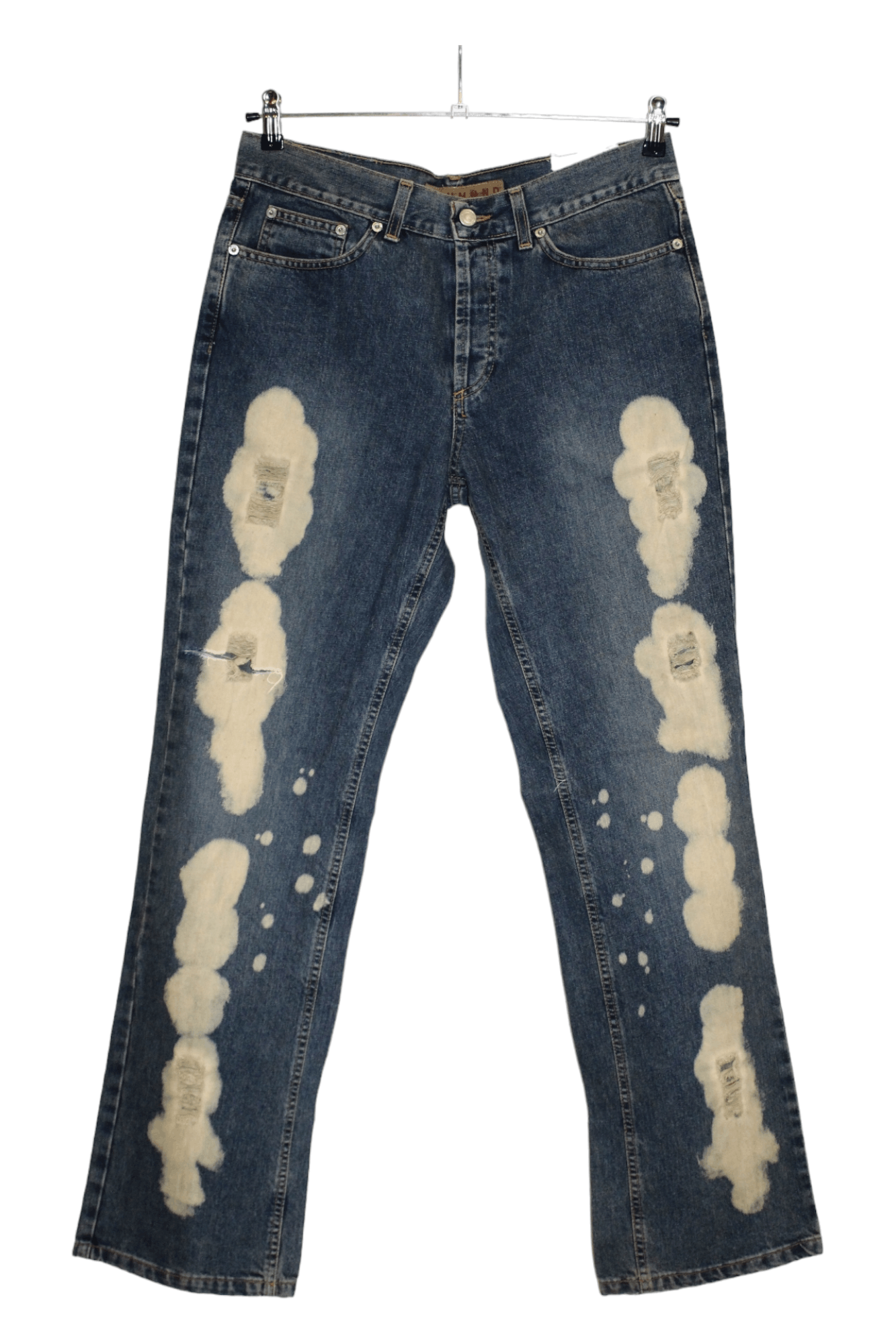 John Richmond Richmond Denim Baggy Distressed Punk Grunge Jeans Size US 32 / EU 48 - 2 Thumbnail