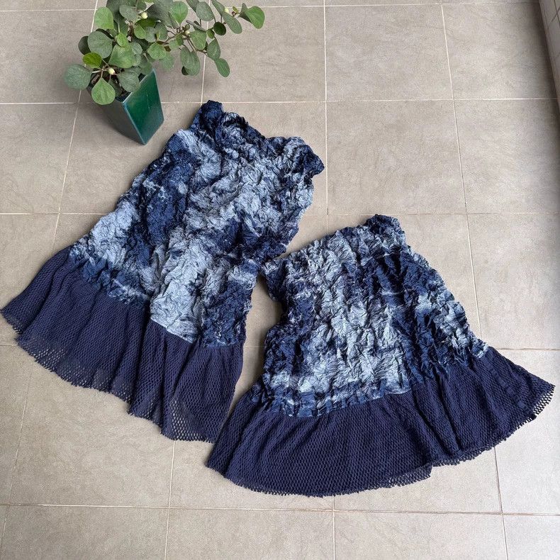 Issey Miyake Issey Miyake size:2 Mainline denim blue-dyed dress Size M / US 6-8 / IT 42-44 - 3 Thumbnail