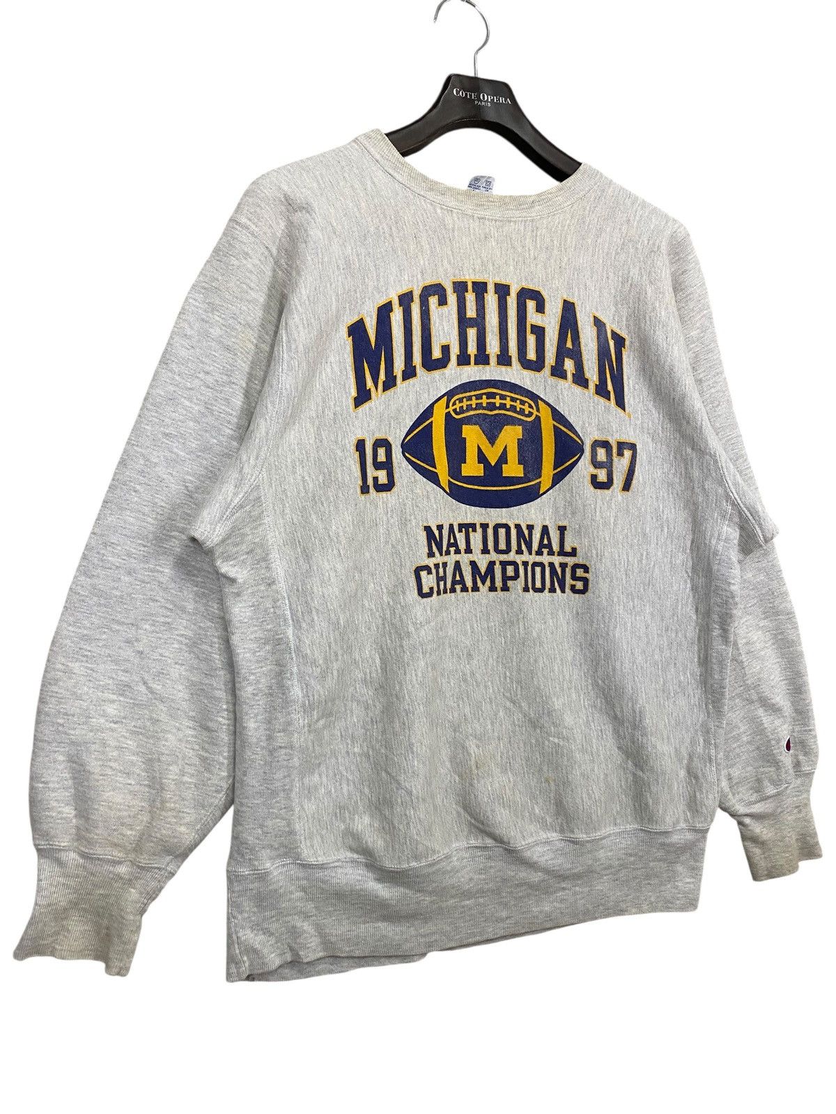 Champion Vtg 90s michigan wolverines national champions sweatshir Size US XL / EU 56 / 4 - 5 Thumbnail