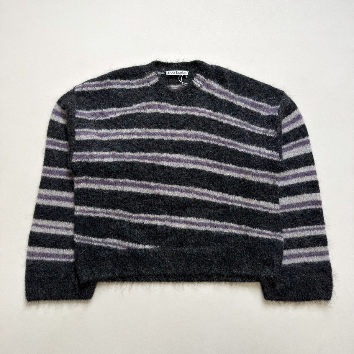 Acne Studios Striped Oversized Mohair Sweater Size US M / EU 48-50 / 2 - 2 Thumbnail