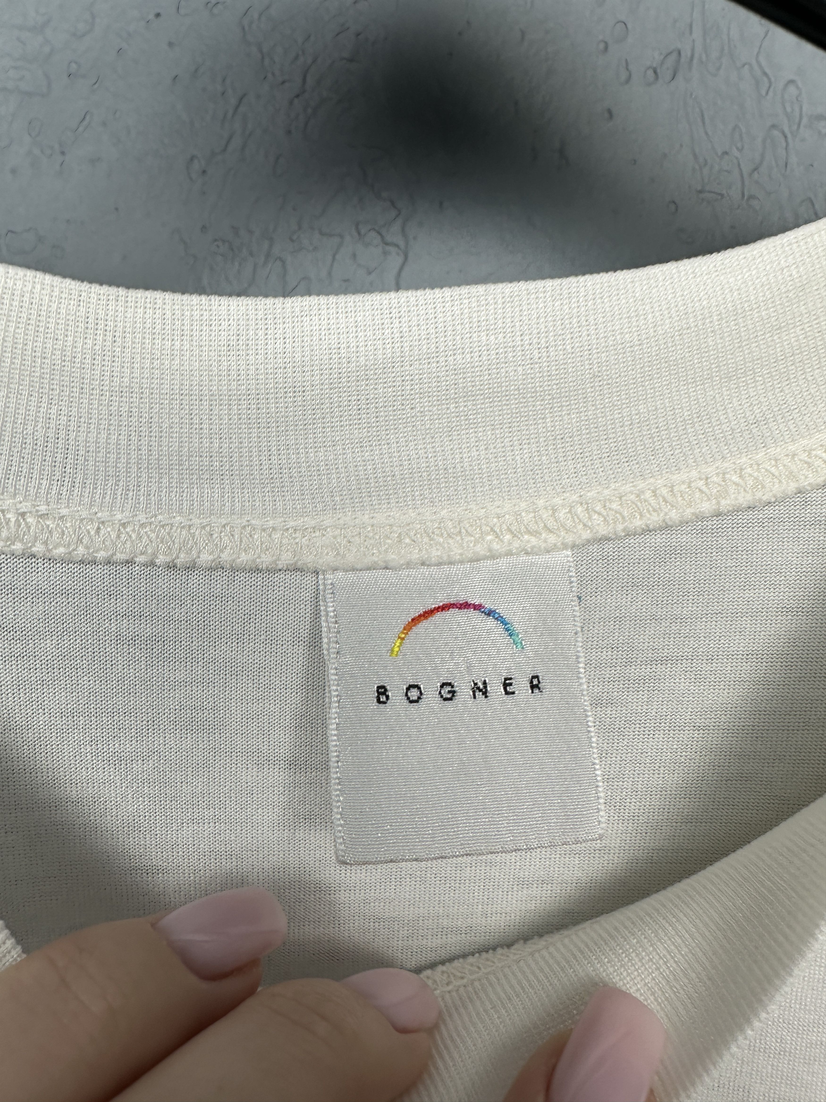Bogner Bogner Mens Crew Neck White T-Shirt Size US L / EU 52-54 / 3 - 4 Thumbnail