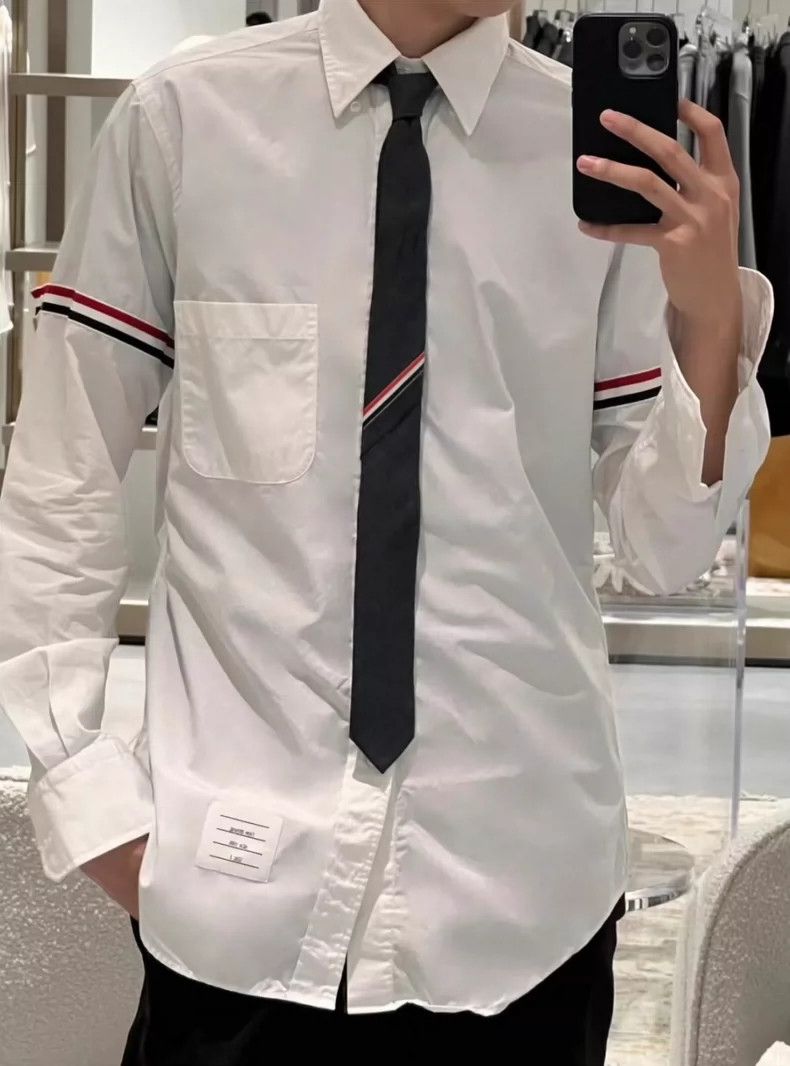 Thom Browne Thom browne Classic double-sleeved shirt 2504-Nextarrow Size US S / EU 44-46 / 1 - 9 Thumbnail