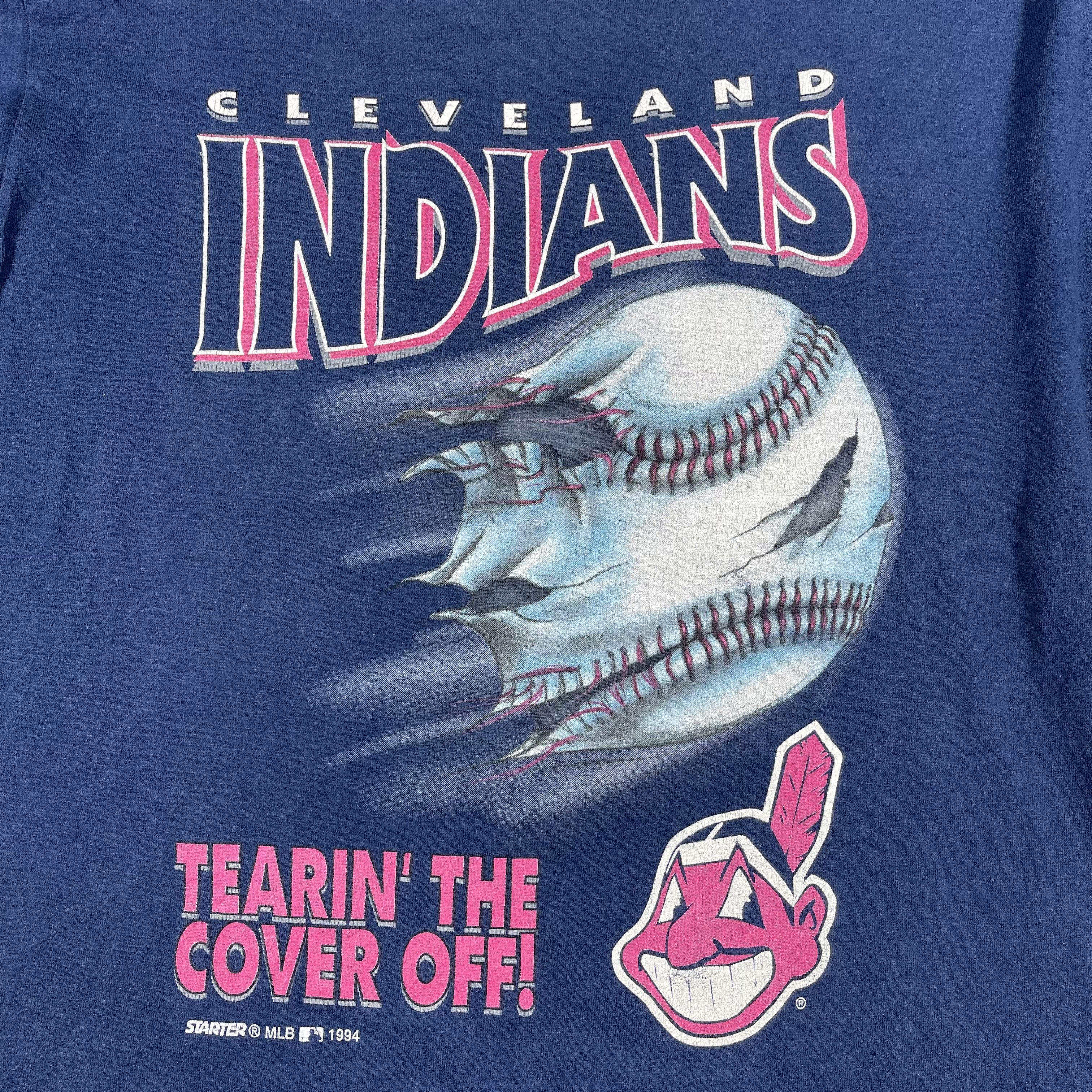MLB Vintage 90s Cleveland Indians T-shirt Size US L / EU 52-54 / 3 - 3 Thumbnail